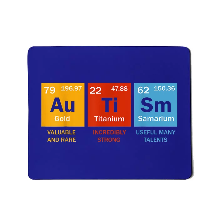 Autism Chemistry Periodic Table Elements Autism Awareness Mousepad