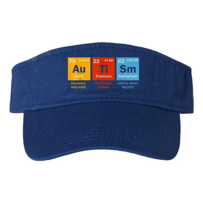 Autism Chemistry Periodic Table Elements Autism Awareness Valucap Bio-Washed Visor