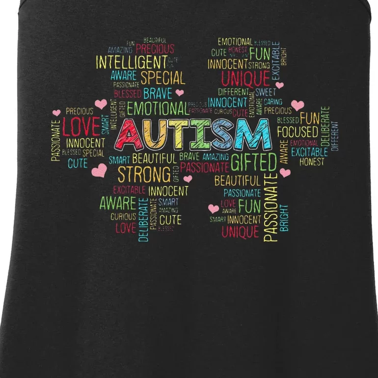 Autism Charm Puzzle World Autism Awareness Day Ladies Essential Tank