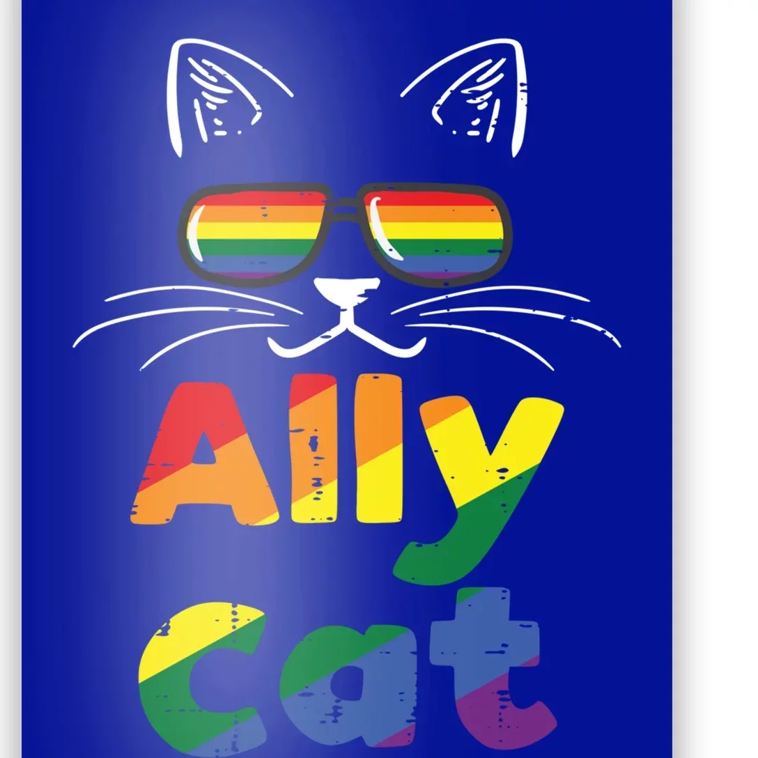 Ally Cat Pride Month Straight Ally Gay Lgbtq Lgbt Gift Poster