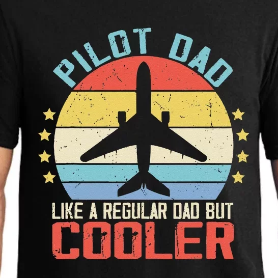 Airplane Captain Pilot Dad Funny Aircraft Aviator Pilot Pajama Set