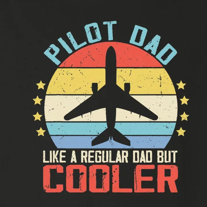 Airplane Captain Pilot Dad Funny Aircraft Aviator Pilot Toddler Long Sleeve Shirt