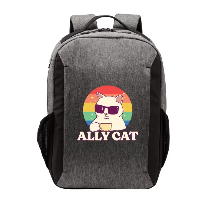 Ally Cat Pride Gift Vector Backpack