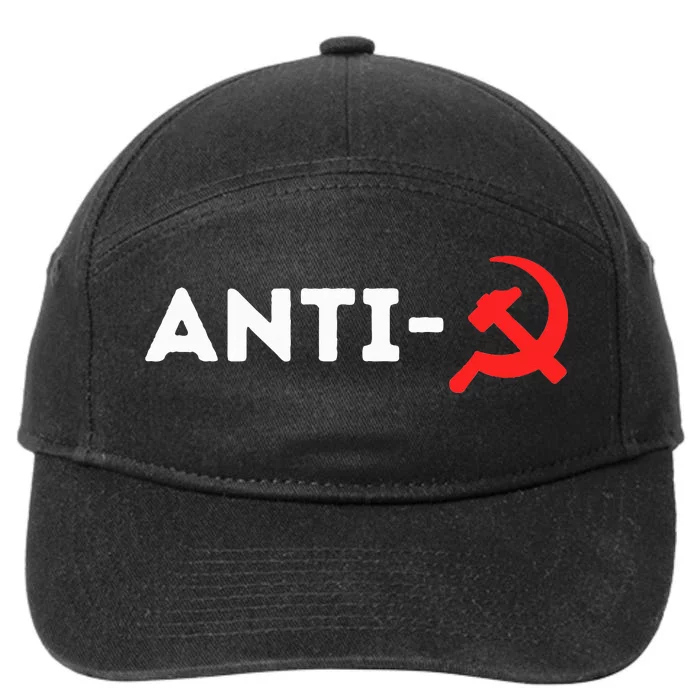 Anti Communism Political Slogan Usa 2024 Anti Communist Maga 7-Panel Snapback Hat