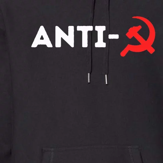 Anti Communism Political Slogan Usa 2024 Anti Communist Maga Premium Hoodie