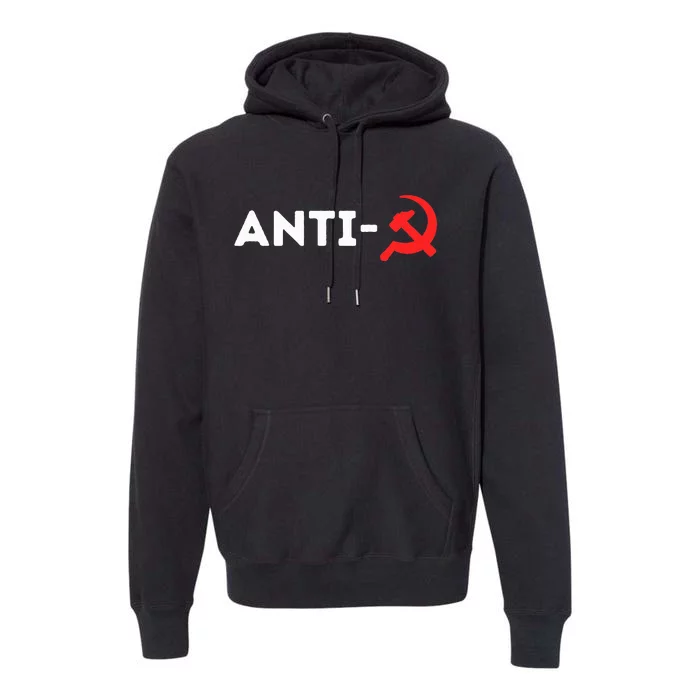 Anti Communism Political Slogan Usa 2024 Anti Communist Maga Premium Hoodie