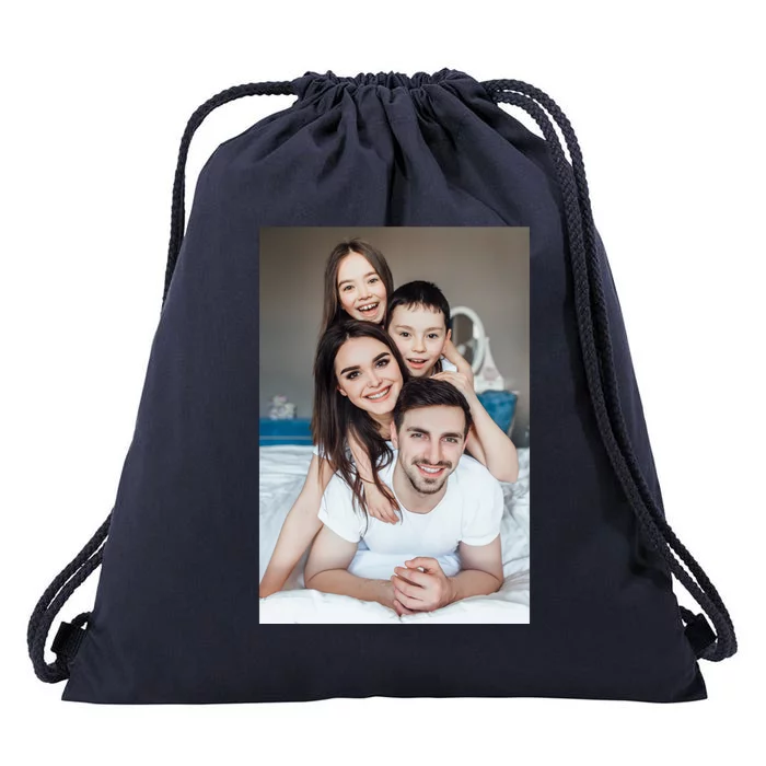 Add Custom Photo Picture Drawstring Bag