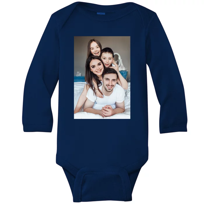 Add Custom Photo Picture Baby Long Sleeve Bodysuit