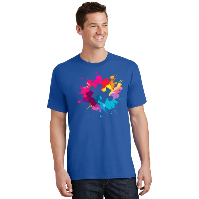 Autism Colorful Puzzle Piece T-Shirt