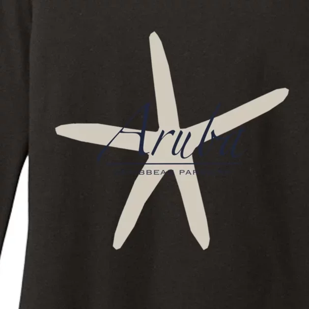 Aruba Caribbean Paradise Souvenir Cool Gift Starfish Gift Womens CVC Long Sleeve Shirt