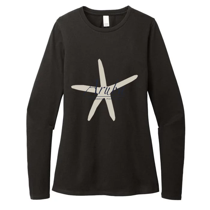 Aruba Caribbean Paradise Souvenir Cool Gift Starfish Gift Womens CVC Long Sleeve Shirt