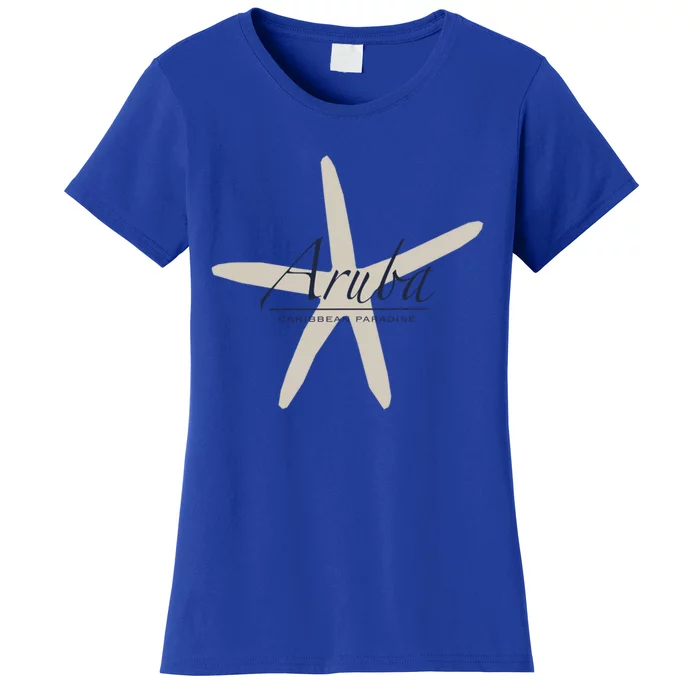 Aruba Caribbean Paradise Souvenir Cool Gift Starfish Gift Women's T-Shirt