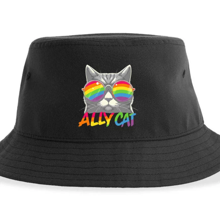 Ally Cat Pride Stuff Flag Transsexual Lgbt Sustainable Bucket Hat