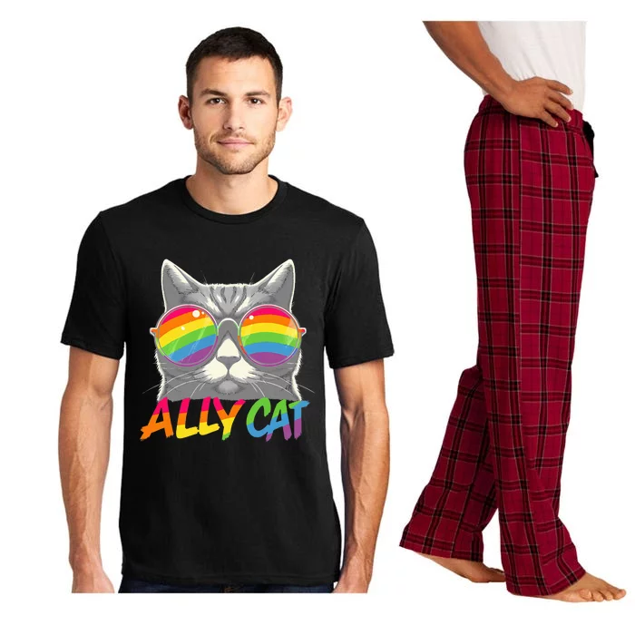 Ally Cat Pride Stuff Flag Lgbt Pajama Set