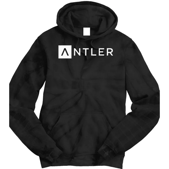 Antler Chest Print Tie Dye Hoodie