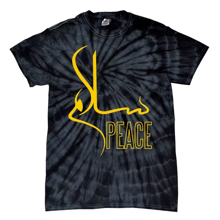 Arabic Calligraphy Peace Muslim Islam Tie-Dye T-Shirt