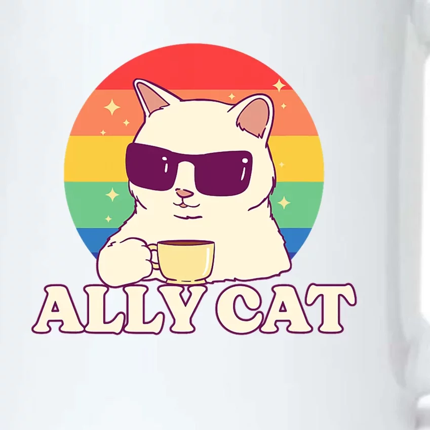 Ally Cat Pride Gift Black Color Changing Mug