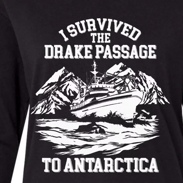 Antarctica Cruise Passage I Survived Antarctica Womens Cotton Relaxed Long Sleeve T-Shirt