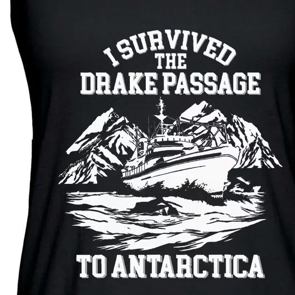 Antarctica Cruise Passage I Survived Antarctica Ladies Essential Flowy Tank