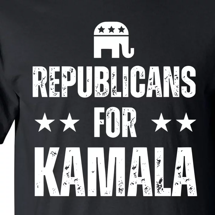 Alex Cole Republicans For Kamala Harris Tall T-Shirt