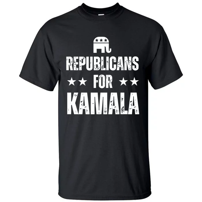 Alex Cole Republicans For Kamala Harris Tall T-Shirt