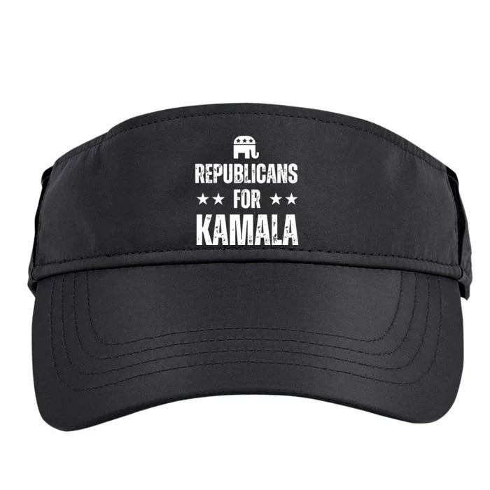 Alex Cole Republicans For Kamala Harris Adult Drive Performance Visor