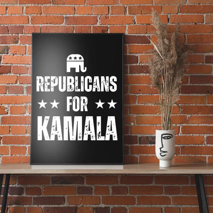 Alex Cole Republicans For Kamala Harris Poster