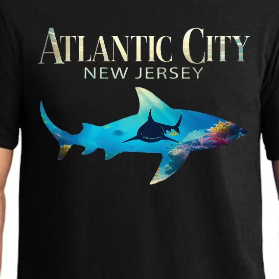 Atlantic City Retro Atlantic City Nj Shark Pajama Set