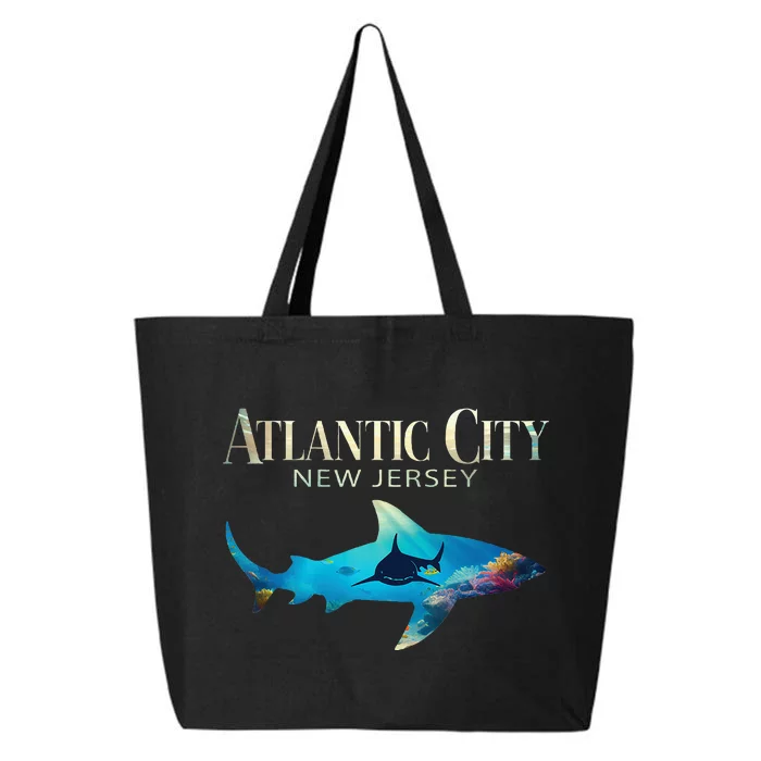 Atlantic City Retro Atlantic City Nj Shark 25L Jumbo Tote