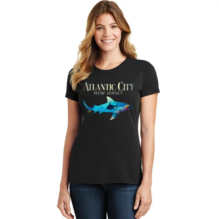 Atlantic City Retro Atlantic City Nj Shark Women's T-Shirt