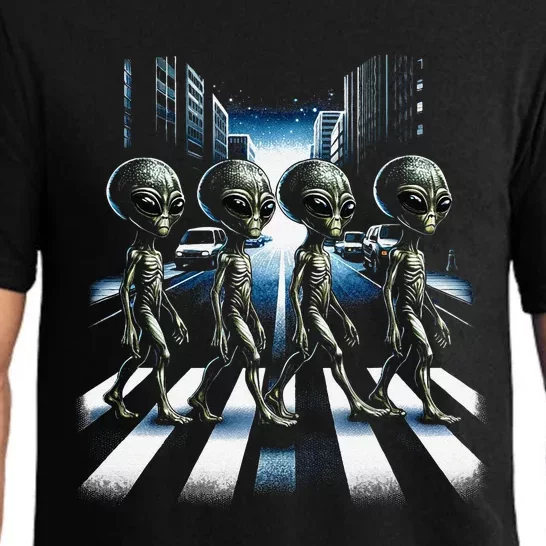 Aliens Crosswalk Roswell Pajama Set