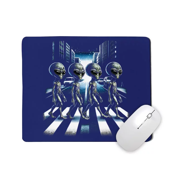 Aliens Crosswalk Roswell Mousepad