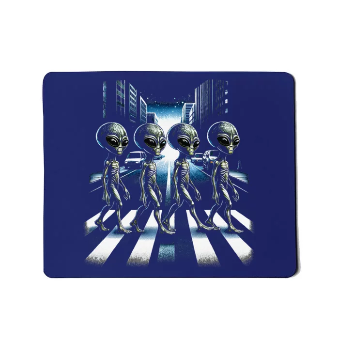 Aliens Crosswalk Roswell Mousepad