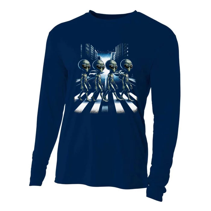 Aliens Crosswalk Roswell Cooling Performance Long Sleeve Crew