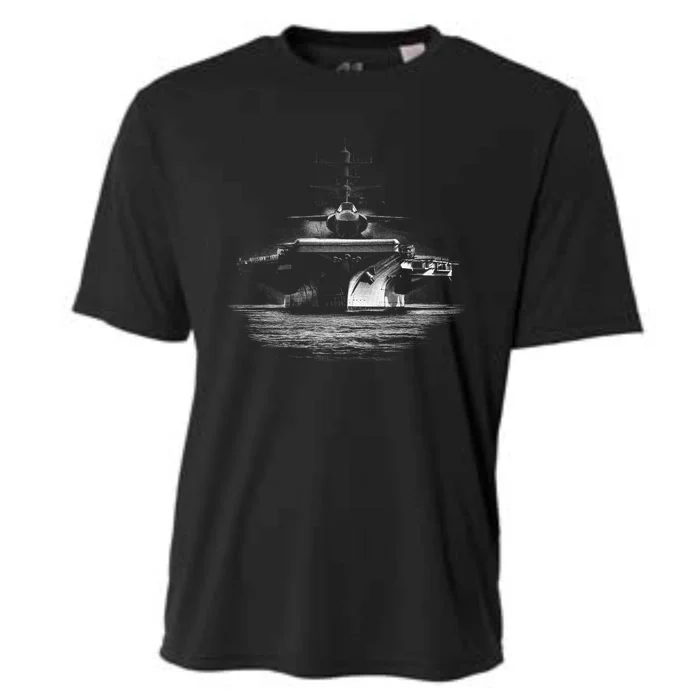 Aircraft Carrier Realistic Cooling Performance Crew T-Shirt