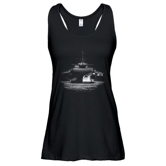 Aircraft Carrier Realistic Ladies Essential Flowy Tank