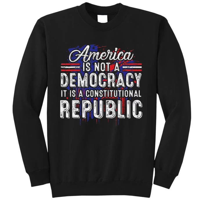 America Constitutional Republic Truth Tall Sweatshirt