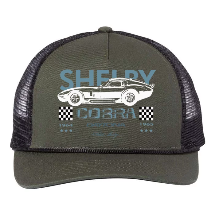 Ac Cobra Racecar Oldtimer Daytona Retro Rope Trucker Hat Cap