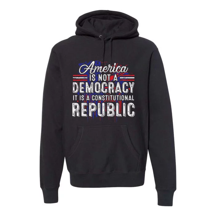 America Constitutional Republic Truth Premium Hoodie