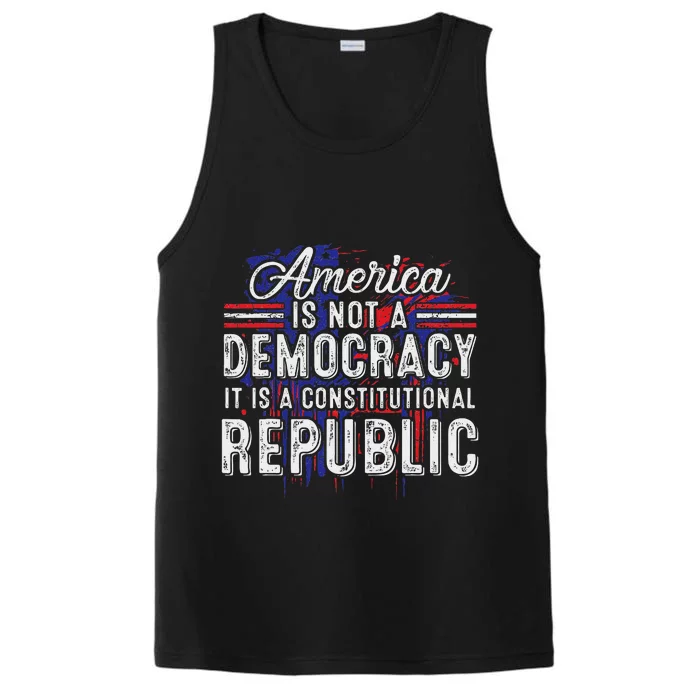 America Constitutional Republic Truth Performance Tank