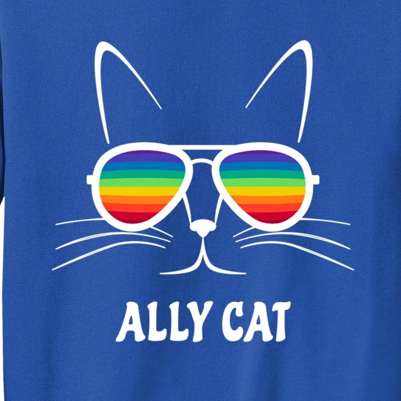 Ally Cat Rainbow Sunglasses Gift Sweatshirt