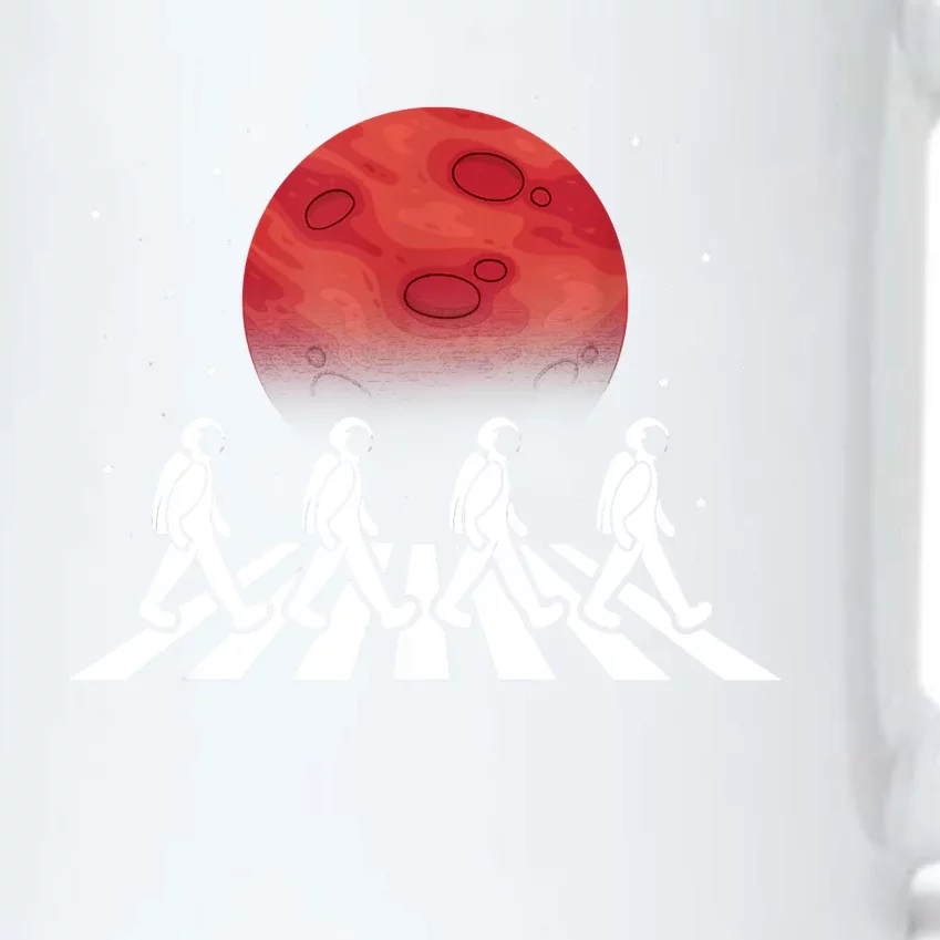 Astronaut Crossing Road Mars Planet Cosmonaut Spaceman Black Color Changing Mug