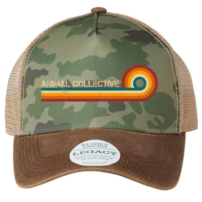 Animal Collective Retro Stripes Musician Vintage Legacy Tie Dye Trucker Hat