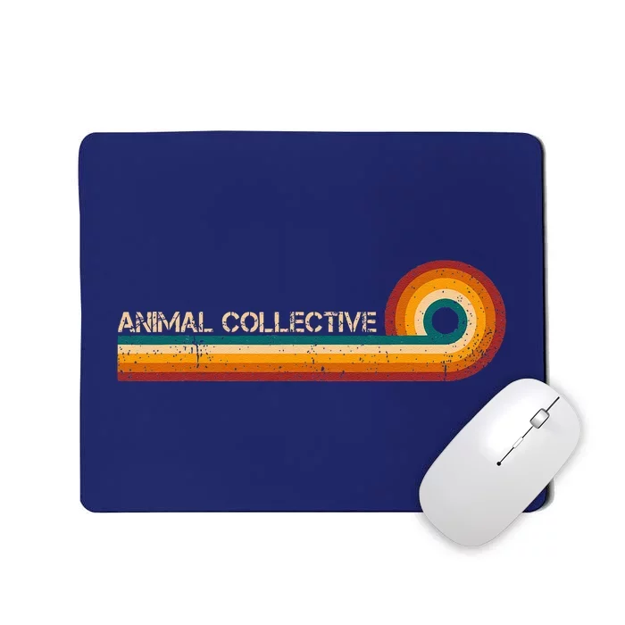 Animal Collective Retro Stripes Musician Vintage Mousepad