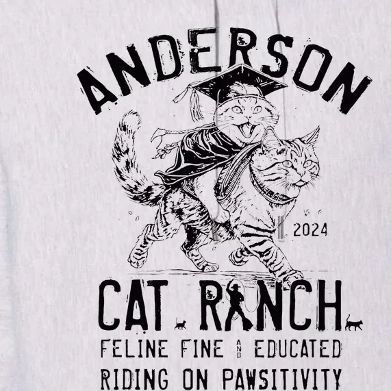 Anderson Cat Ranch Educated Graphic Premium Hoodie