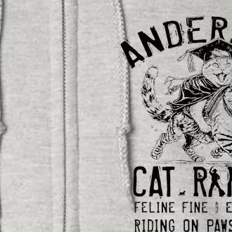 Anderson Cat Ranch Educated Graphic Full Zip Hoodie