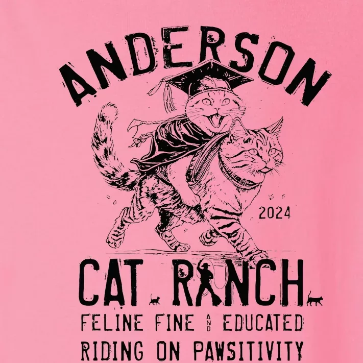 Anderson Cat Ranch Educated Graphic Toddler Long Sleeve Shirt