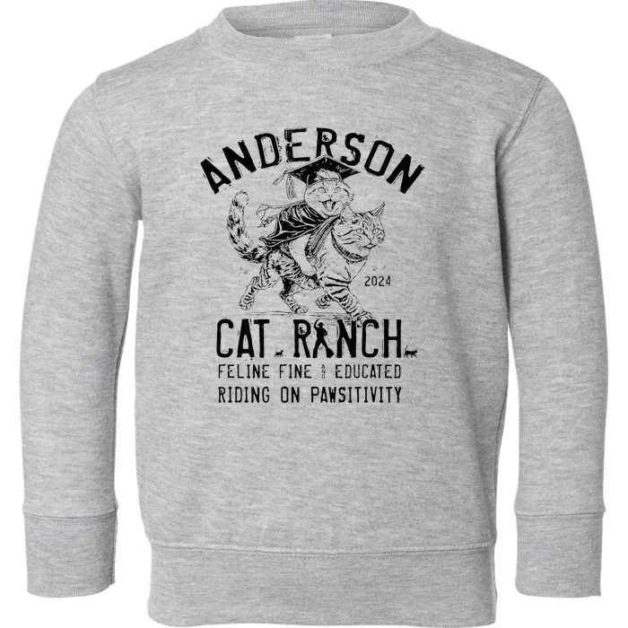 Anderson Cat Ranch Educated Graphic Toddler Sweatshirt