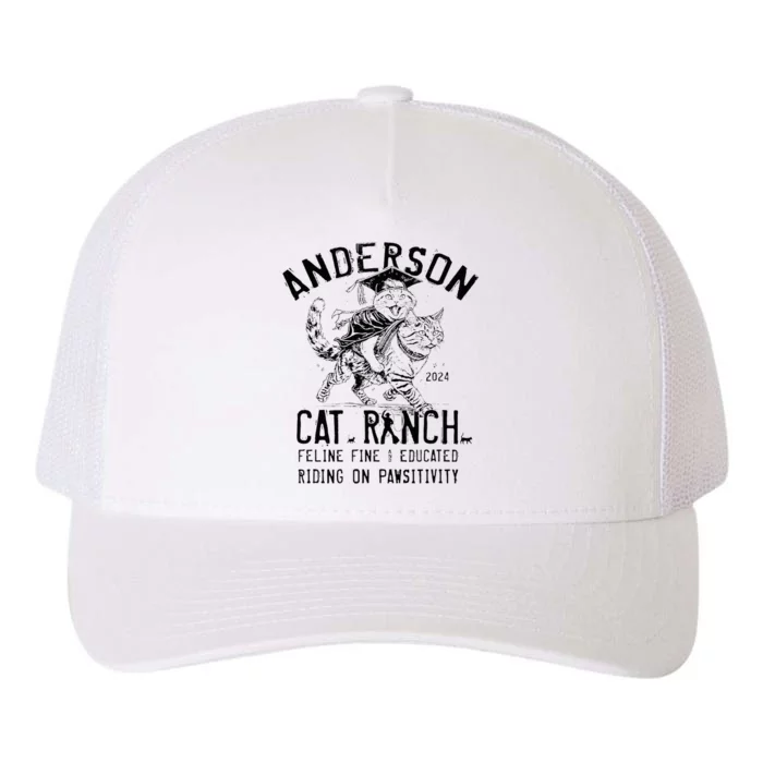 Anderson Cat Ranch Educated Graphic Yupoong Adult 5-Panel Trucker Hat