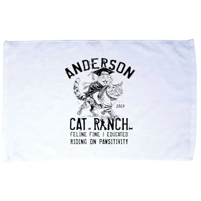 Anderson Cat Ranch Educated Graphic Microfiber Hand Towel